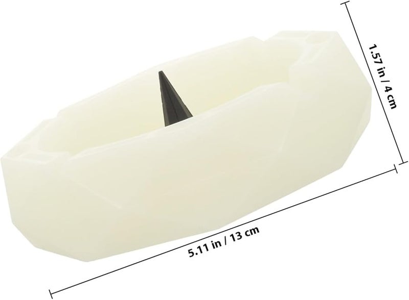 صينية رماد سيليكونية ماسية مضيئة مضغوطة مضادة للانزلاق لتزيين المنزل والمكتب - Image 2